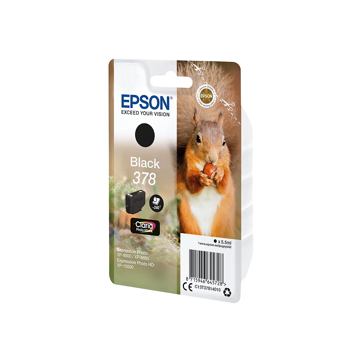 Epson 378 - Schwarz - original - Tintenpatrone