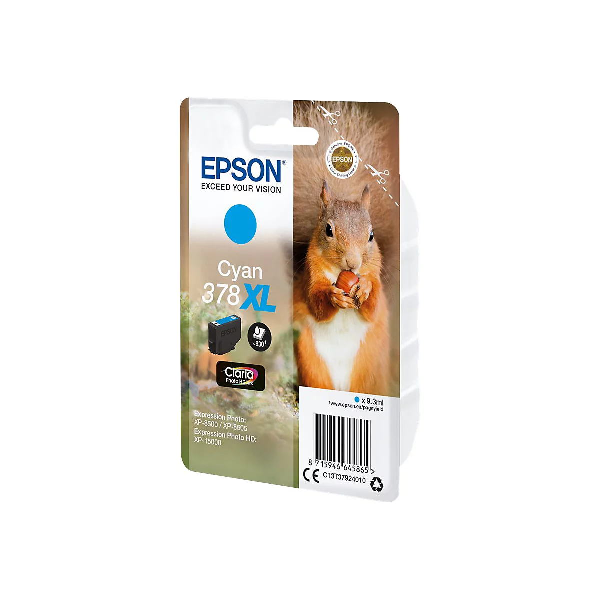 Epson 378XL - mit hoher Kapazität - Cyan - original - Tintenpatrone