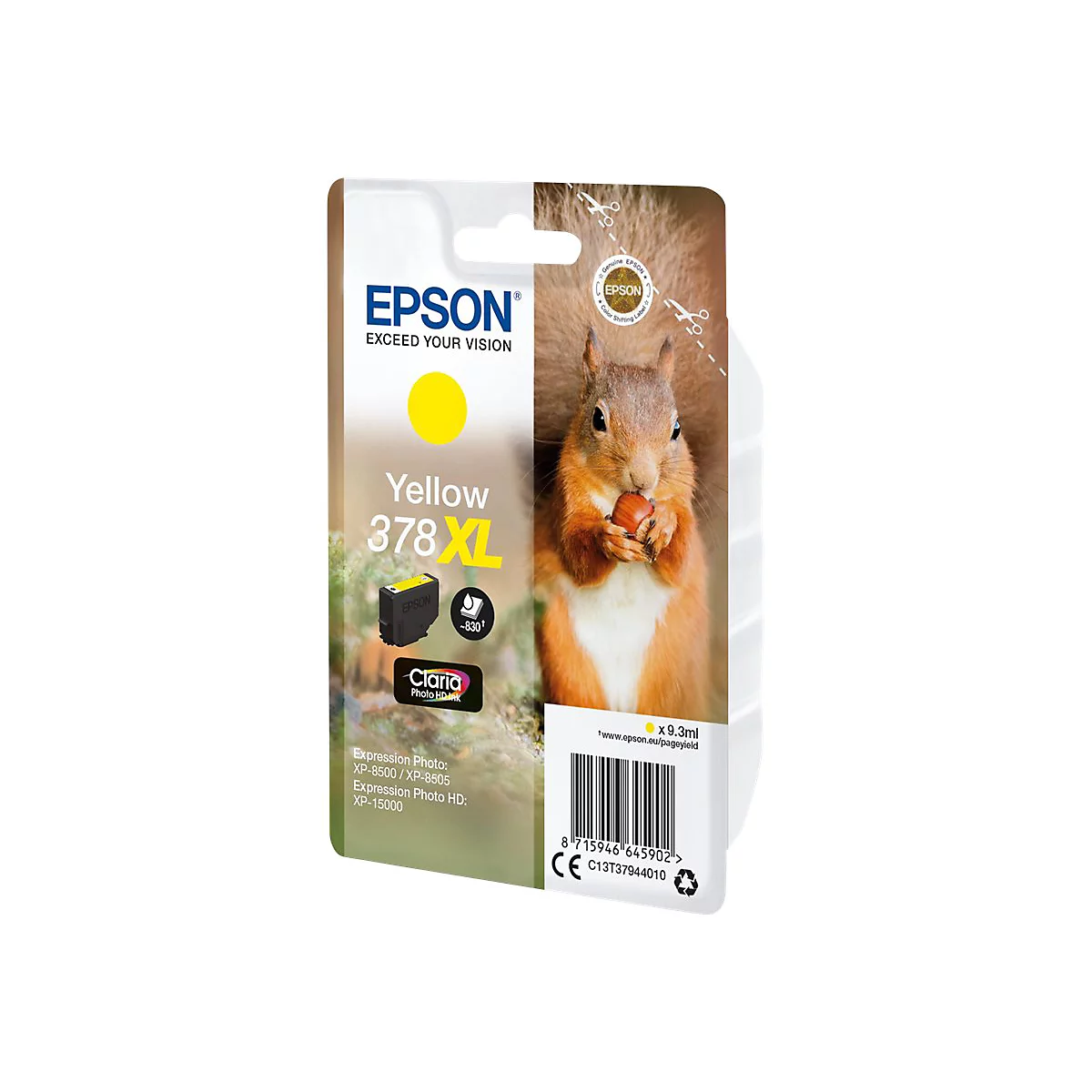 Epson 378XL - XL - Gelb - original - Tintenpatrone