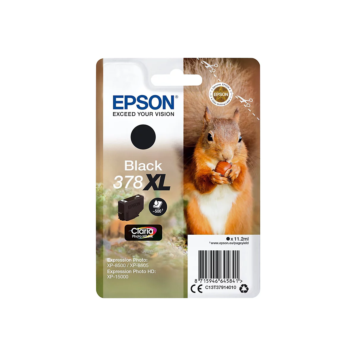 Epson 378XL - XL - Schwarz - original - Tintenpatrone