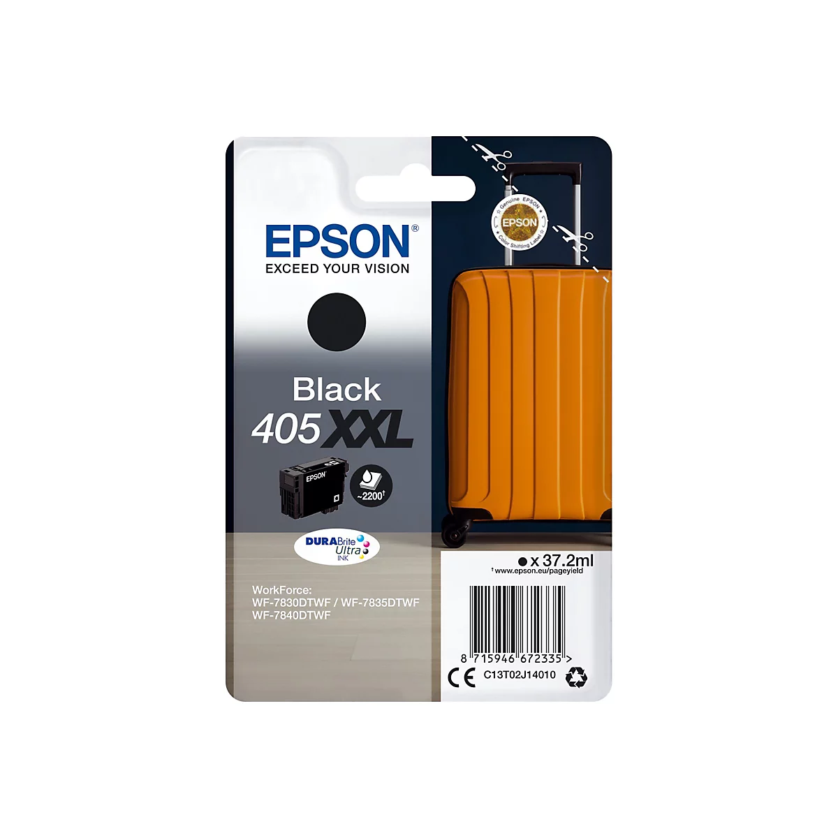 Epson 405XXL - Größe XXL - Schwarz - original - Tintenpatrone