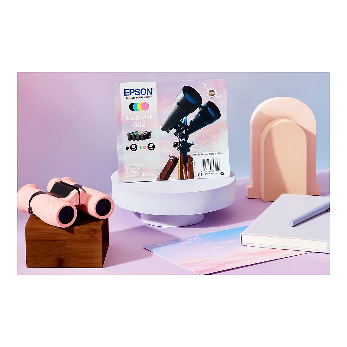 Epson 502 Multipack - 4er-Pack - Schwarz, Gelb, Cyan, Magenta - original - Tintenpatrone