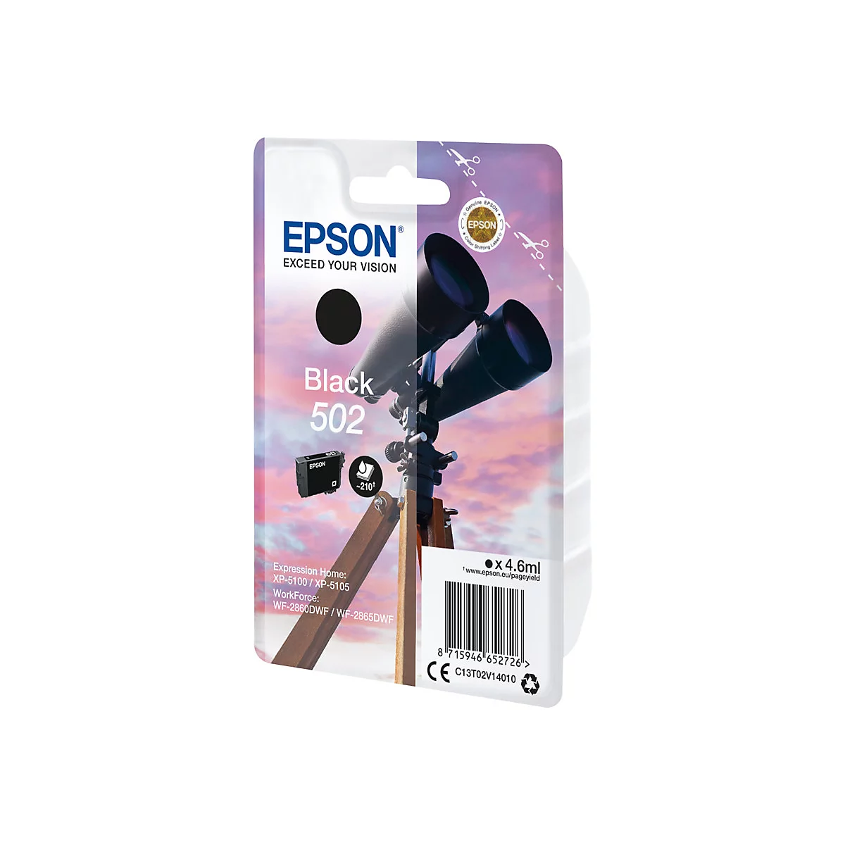 Epson 502 - noir - original - cartouche d'encre