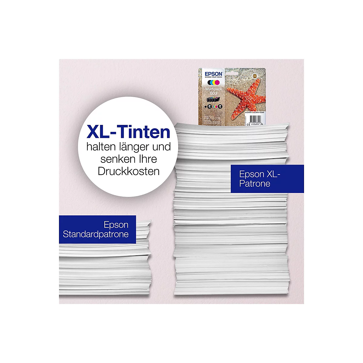 Epson 603 Multipack - 4er-Pack - Schwarz, Gelb, Cyan, Magenta - original - Tintenpatrone