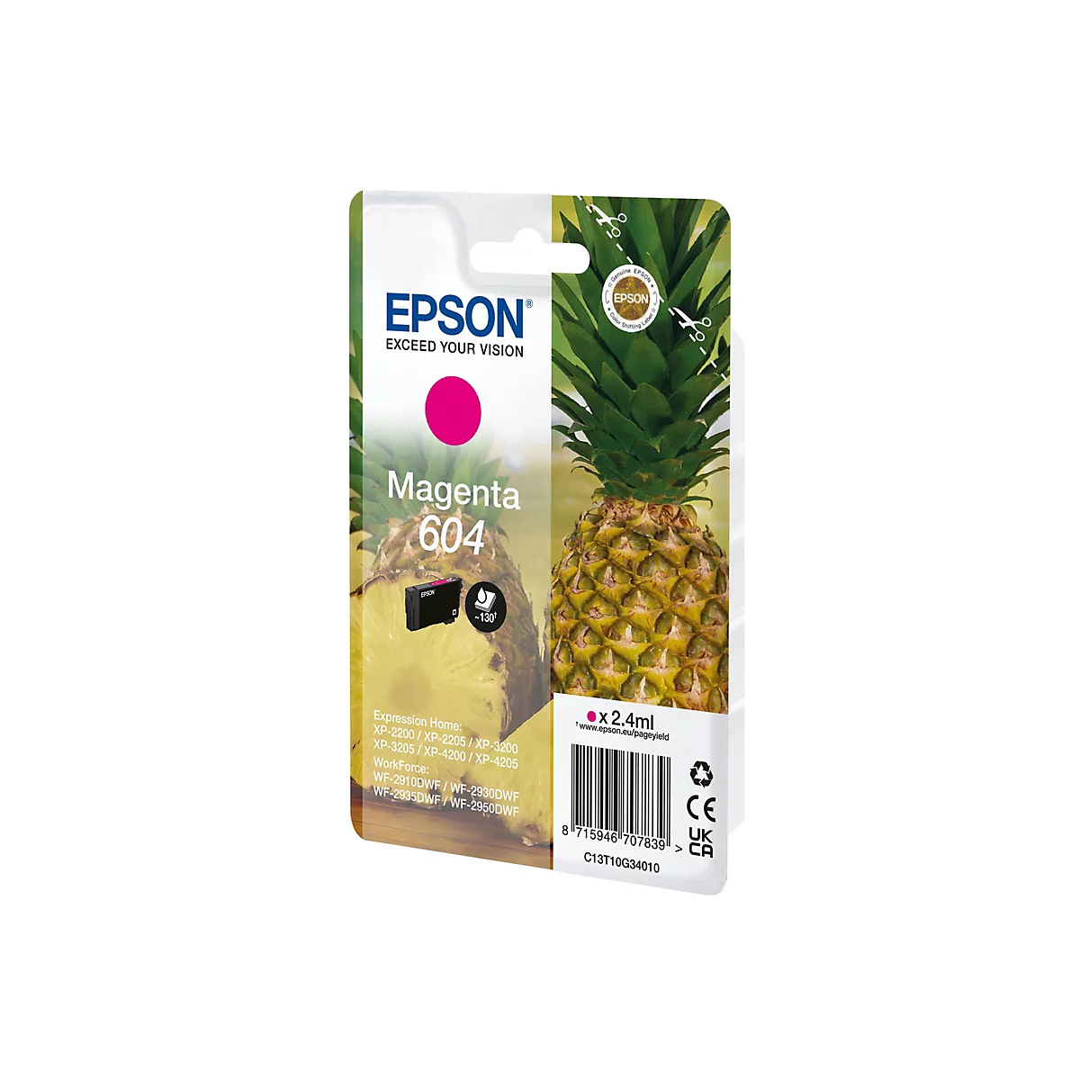 Epson 604 Singlepack - 2.4 ml - Magenta - original - Blisterverpackung - Tintenpatrone