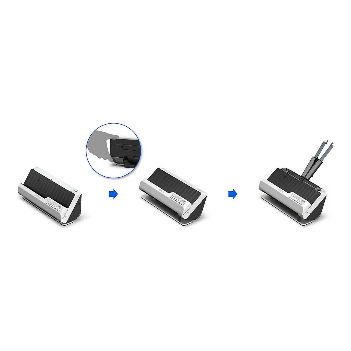 Epson DS-C490 - Einzelblatt-Scanner - Duplex - A4/Legal - 600 dpi x 600 dpi - automatischer Dokumenteneinzug (20 Seiten)