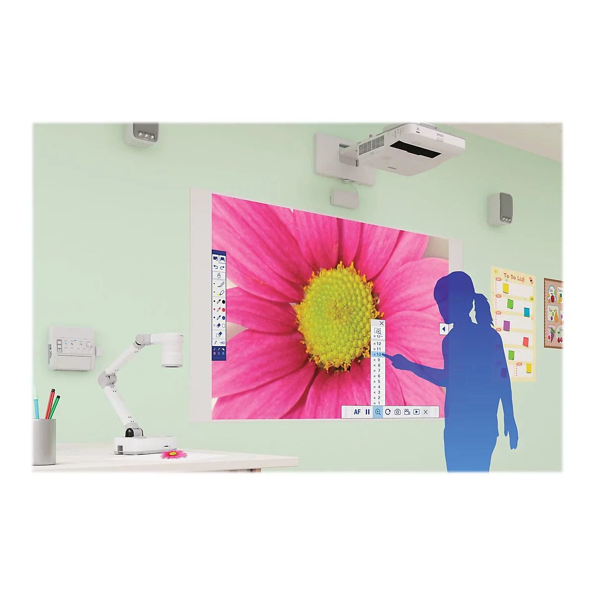 Epson EB-695Wi - 3-LCD-Projektor - 3500 lm (weiß) - 3500 lm (Farbe) - WXGA (1280 x 800) - 16:10