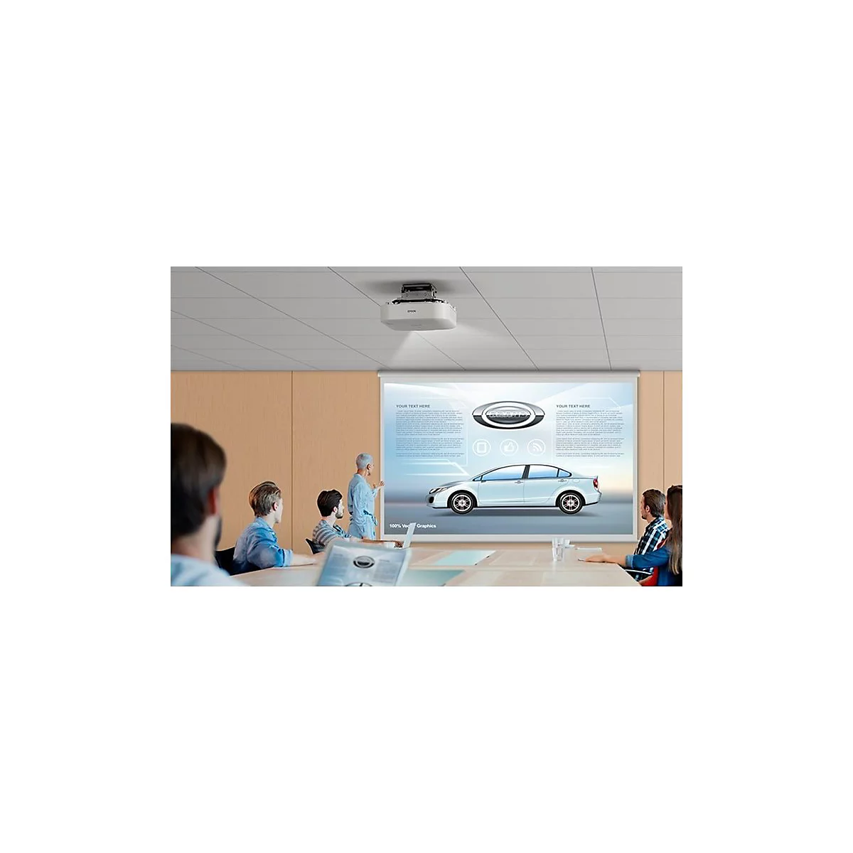 Epson EB-PU1006W - 3-LCD-Projektor - 6000 lm (weiß) - 6000 lm (Farbe) - WUXGA (1920 x 1200) - 16:10