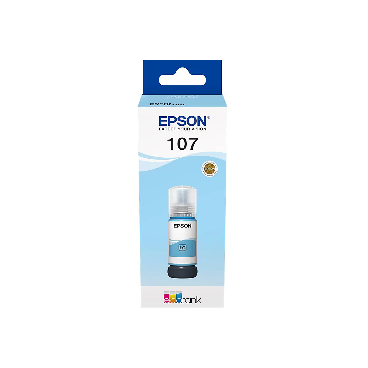 Epson EcoTank 107 - 70 ml - hell Cyan - original - Nachfülltinte - für EcoTank ET-18100
