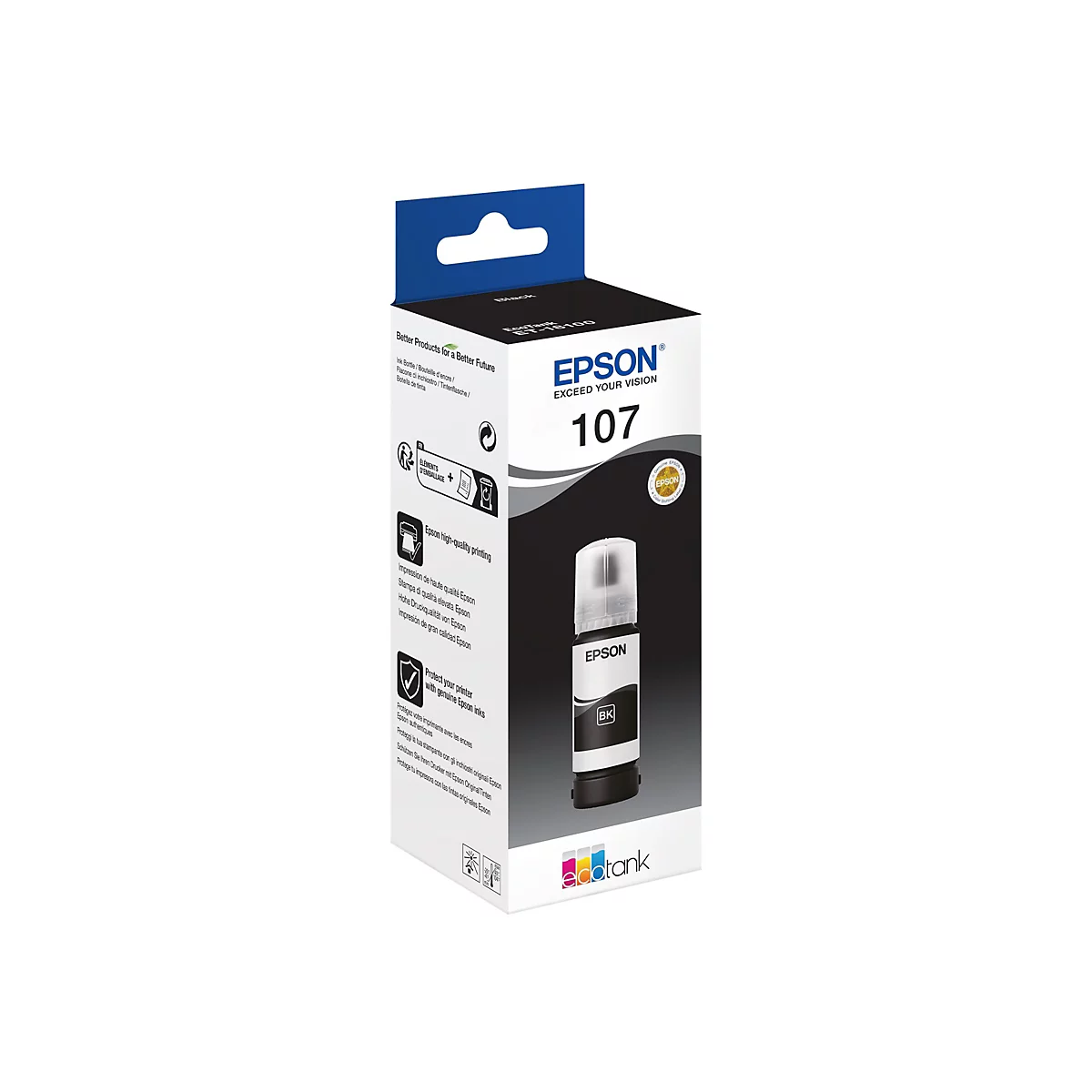 Epson EcoTank 107 - 70 ml - Schwarz - original - Nachfülltinte - für EcoTank ET-18100
