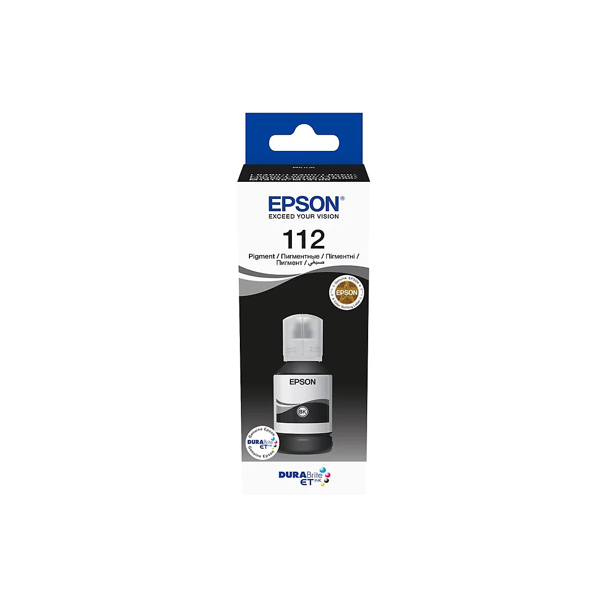Epson EcoTank 112 - 127 ml - Schwarz - original - Nachfülltinte - für EcoTank L11160, L15160, L6460, L6490, L6550, L6570, L6580, M15140; EcoTank Pro L15180