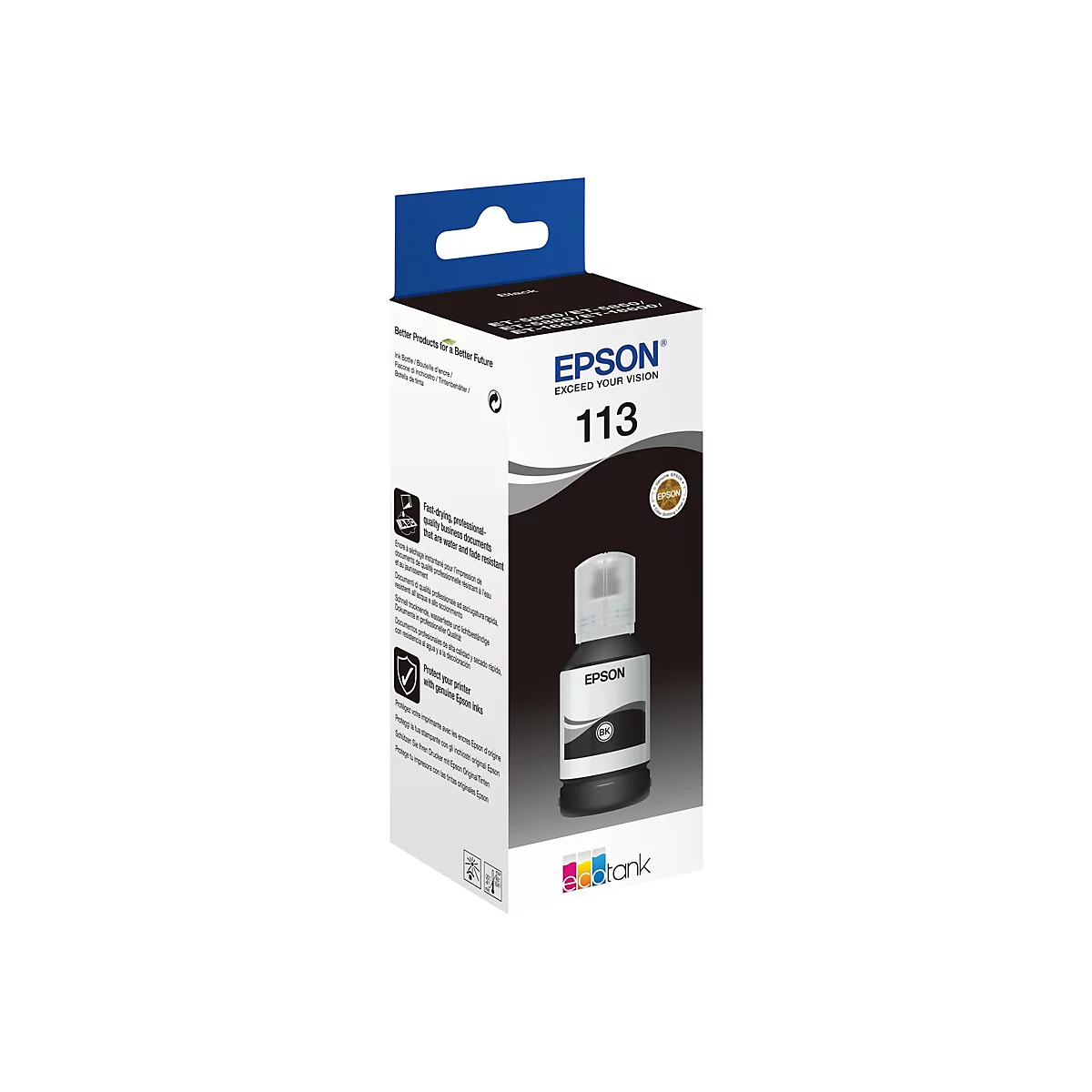 Epson EcoTank 113 - Schwarz - original - Nachfülltinte