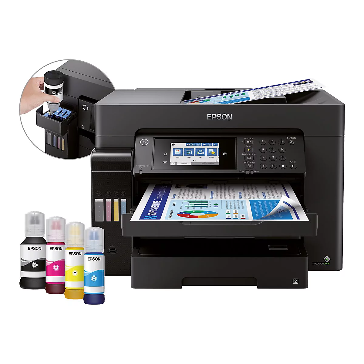 Epson EcoTank ET-16655 - Multifunktionsdrucker - Farbe - Tintenstrahl - ITS - A3 (Medien)