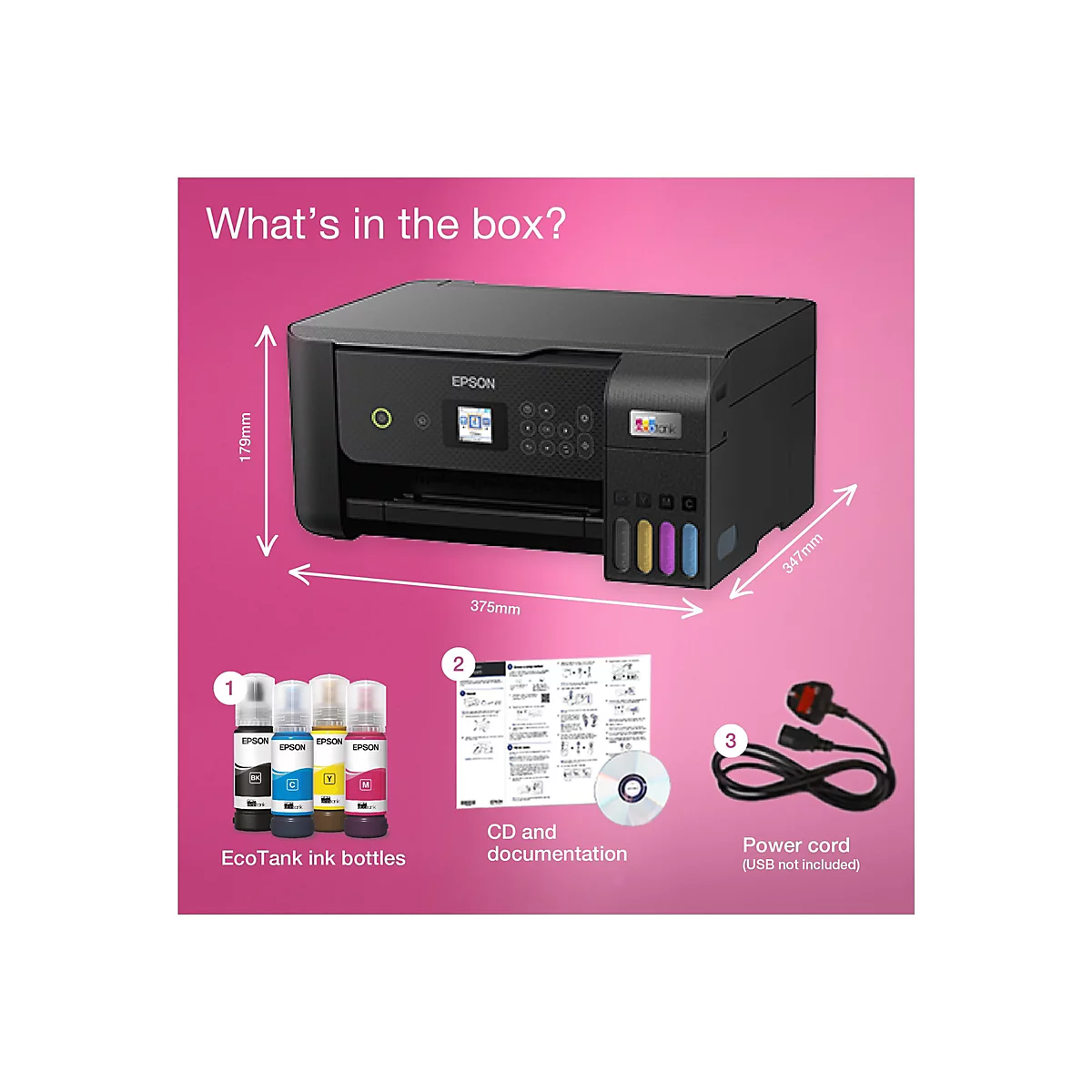 Epson EcoTank ET-2825 - Multifunktionsdrucker - Farbe - Tintenstrahl - nachfüllbar - A4 (Medien)