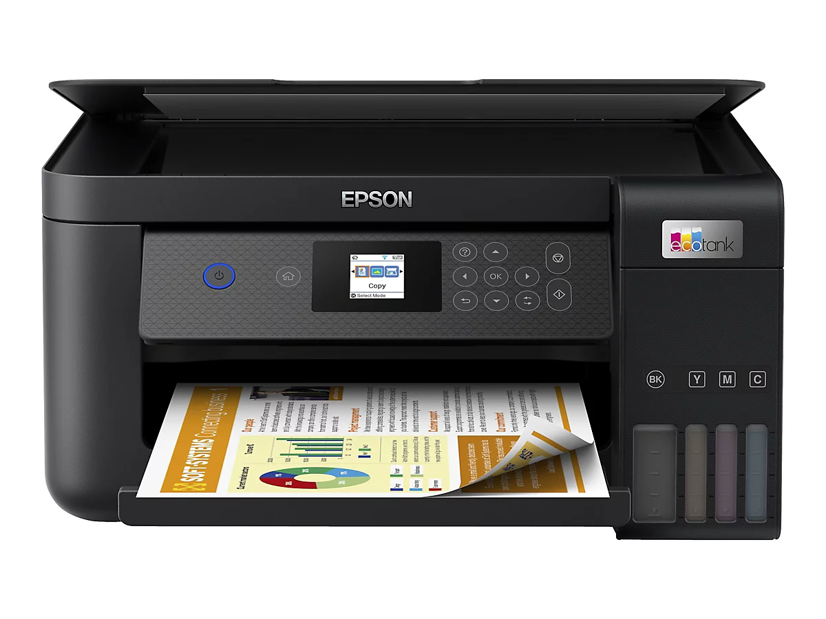 Epson EcoTank ET-2850 - Multifunktionsdrucker - Farbe - Tintenstrahl - A4 (Medien) - bis zu 10.5 Seiten/Min. (Drucken)