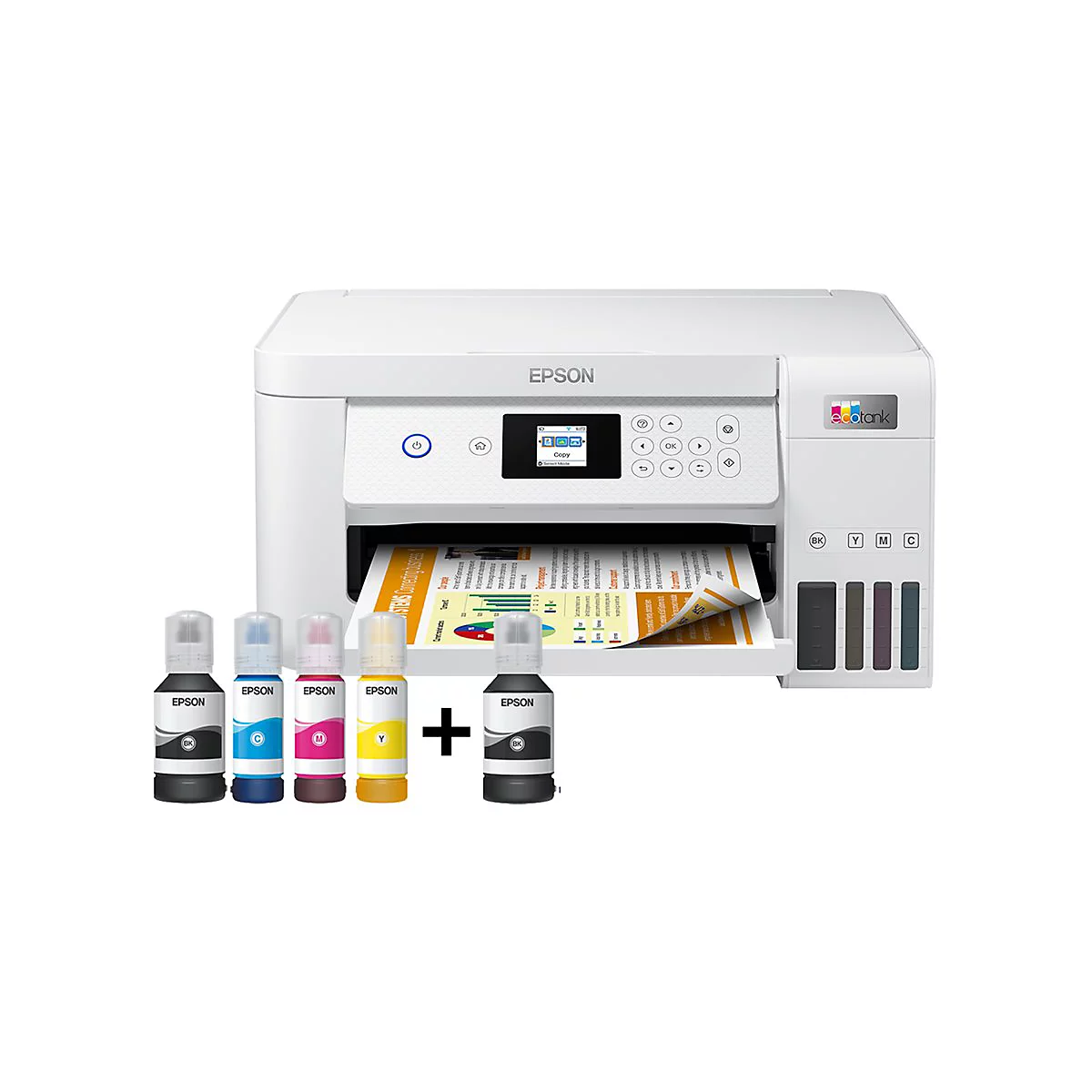 Epson EcoTank ET-2856 - Multifunktionsdrucker - Farbe - Tintenstrahl - nachfüllbar - A4 (Medien)