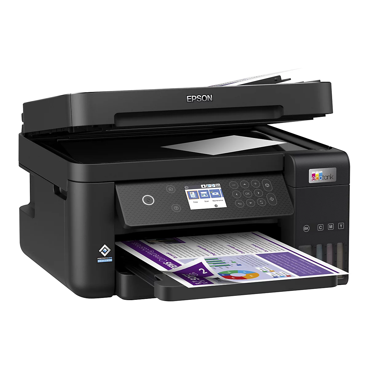 Epson EcoTank ET-3850 - Multifunktionsdrucker - Farbe - Tintenstrahl - A4/Legal (Medien) - bis zu 15.5 Seiten/Min. (Drucken)