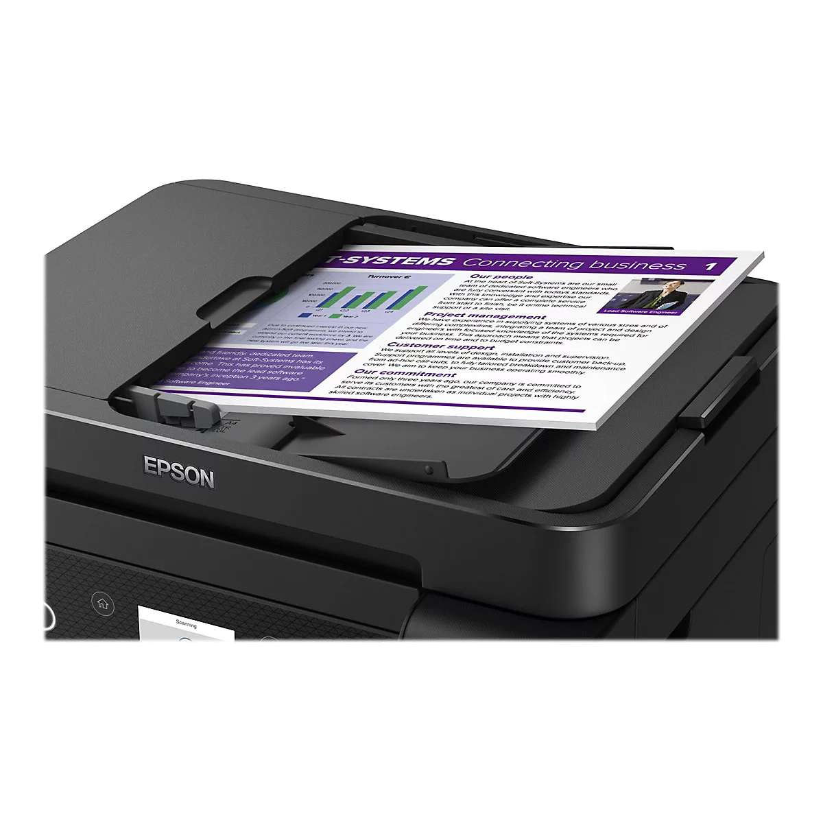 Epson EcoTank ET-3850 - Multifunktionsdrucker - Farbe - Tintenstrahl - A4/Legal (Medien) - bis zu 15.5 Seiten/Min. (Drucken)
