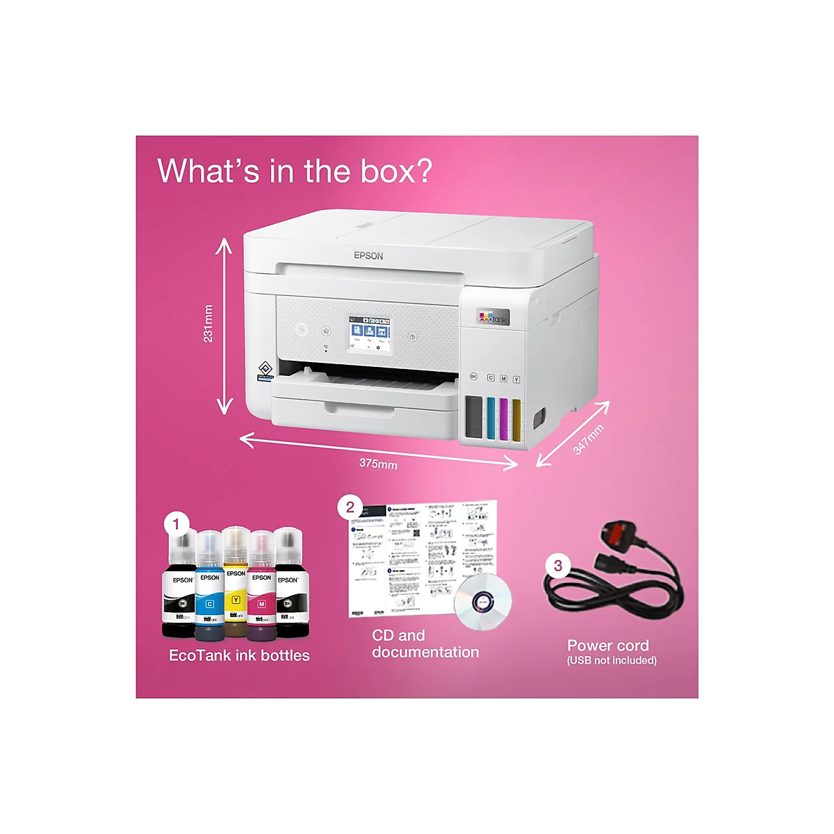 Epson EcoTank ET-4856 - Multifunktionsdrucker - Farbe - Tintenstrahl - nachfüllbar - A4 (Medien)