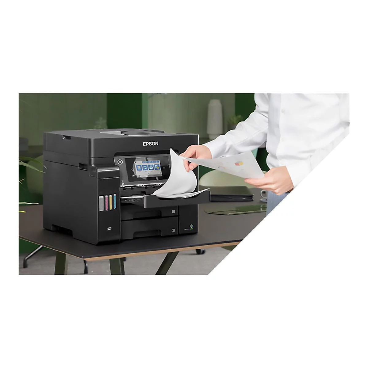 Epson EcoTank ET-5855 - Multifunktionsdrucker - Farbe - Tintenstrahl - ITS - A4/Legal (Medien)