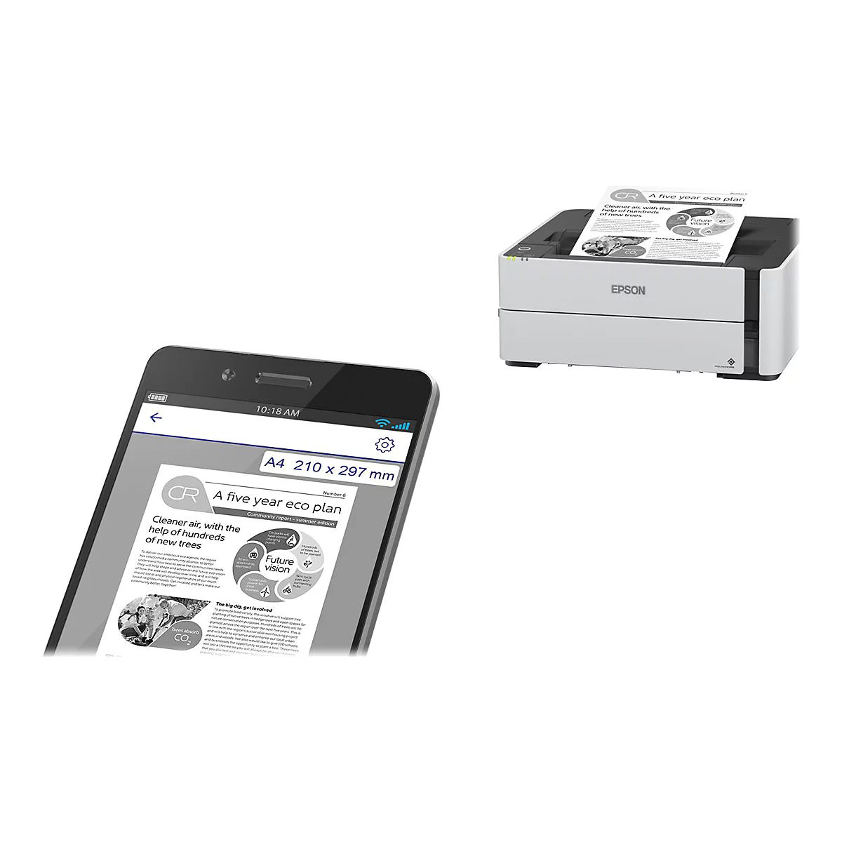 Epson EcoTank ET-M1180 - Drucker - s/w - Tintenstrahl