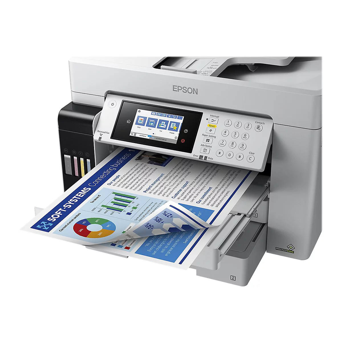 Epson EcoTank Pro ET-16680 - Multifunktionsdrucker - Farbe - Tintenstrahl - A3 (Medien) - bis zu 25 Seiten/Min. (Drucken)