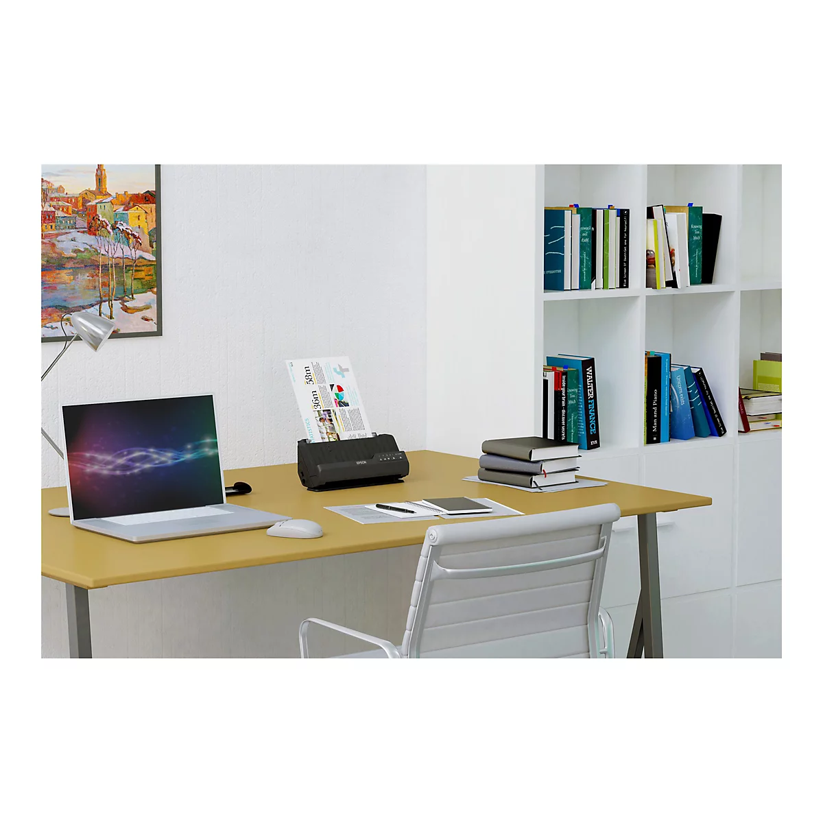Epson ES-C320W - Einzelblatt-Scanner - Duplex - A4/Legal - 600 dpi x 600 dpi - automatischer Dokumenteneinzug (20 Blätter)