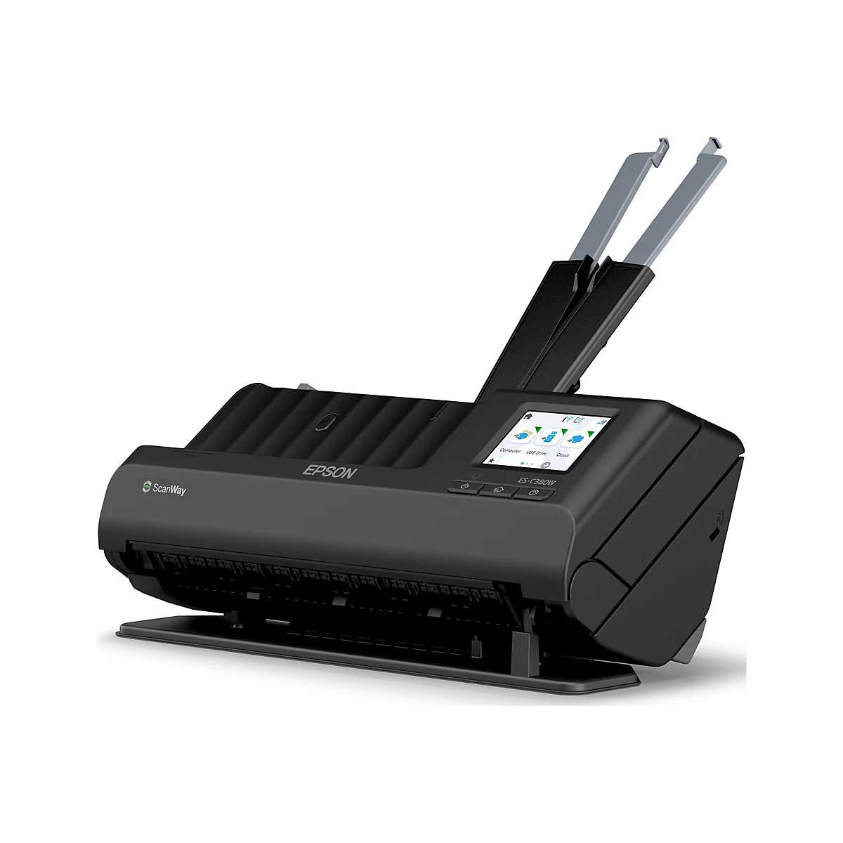 Epson ES-C380W - Einzelblatt-Scanner - Duplex - A4/Legal - 600 dpi x 600 dpi - automatischer Dokumenteneinzug (20 Seiten)