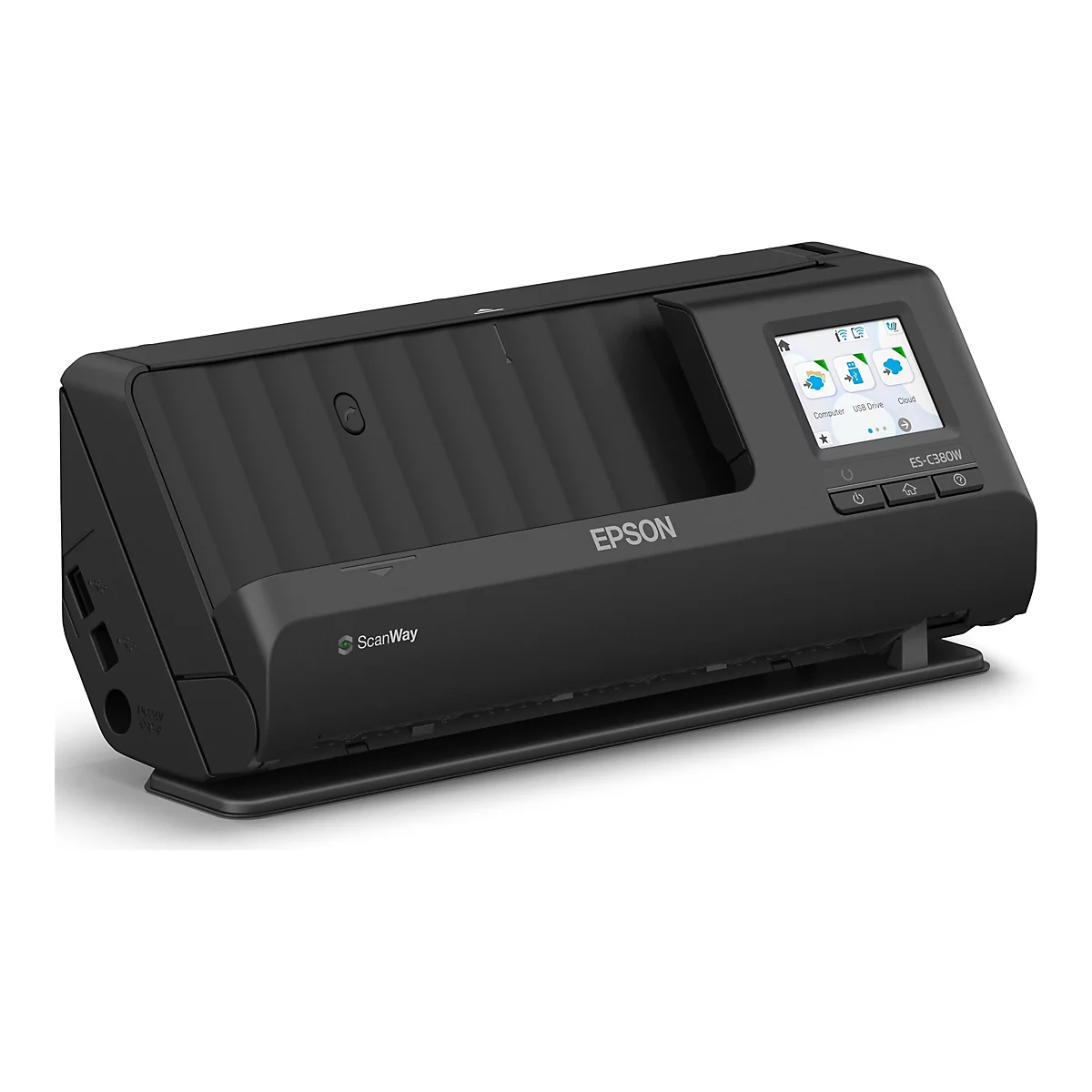 Epson ES-C380W - Einzelblatt-Scanner - Duplex - A4/Legal - 600 dpi x 600 dpi - automatischer Dokumenteneinzug (20 Seiten)