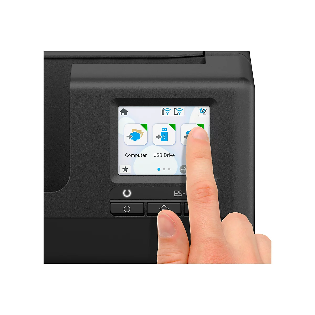 Epson ES-C380W - Einzelblatt-Scanner - Duplex - A4/Legal - 600 dpi x 600 dpi - automatischer Dokumenteneinzug (20 Seiten)