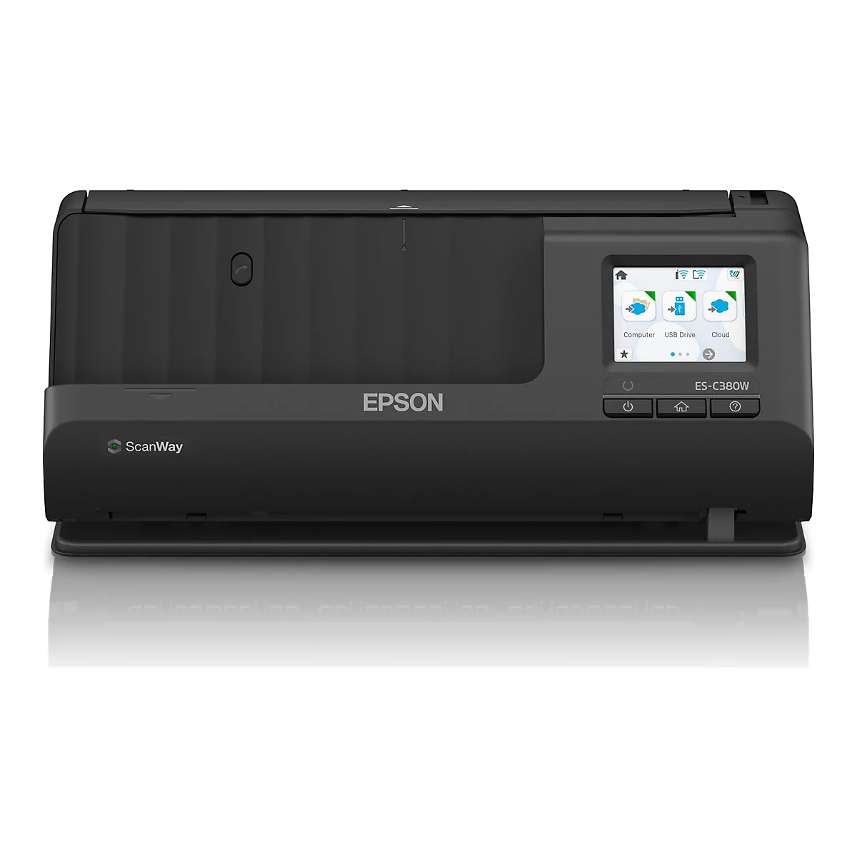 Epson ES-C380W - Einzelblatt-Scanner - Duplex - A4/Legal - 600 dpi x 600 dpi - automatischer Dokumenteneinzug (20 Seiten)
