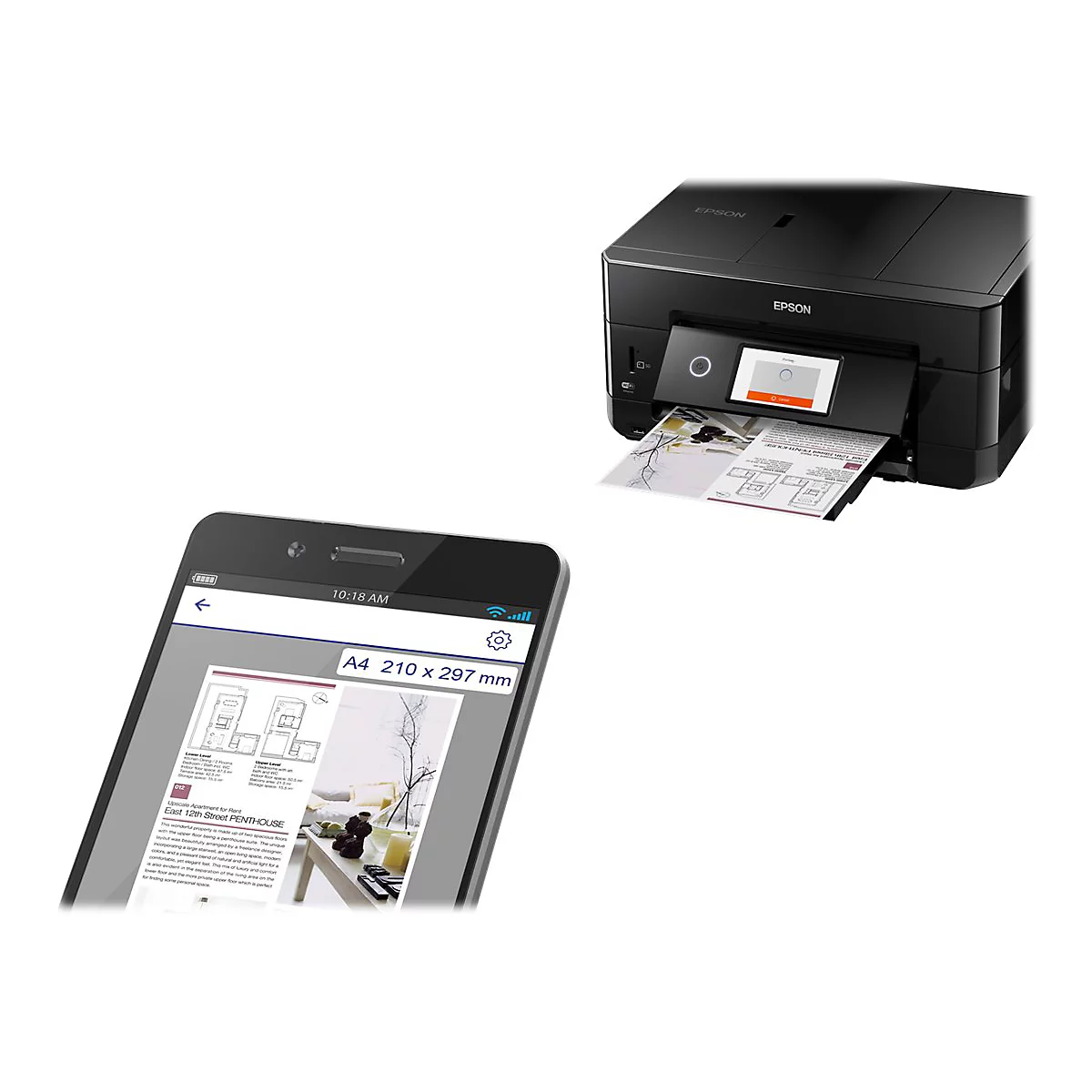 Epson Expression Premium XP-7100 Small-in-One - Multifunktionsdrucker - Farbe - Tintenstrahl - Legal (216 x 356 mm) (Original) - A4/Legal (Medien)