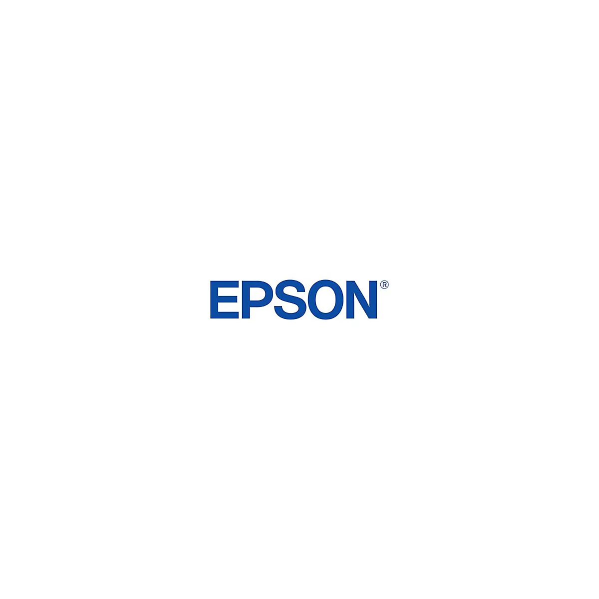 Blaues Epson Logo auf weißem Hintergrund.