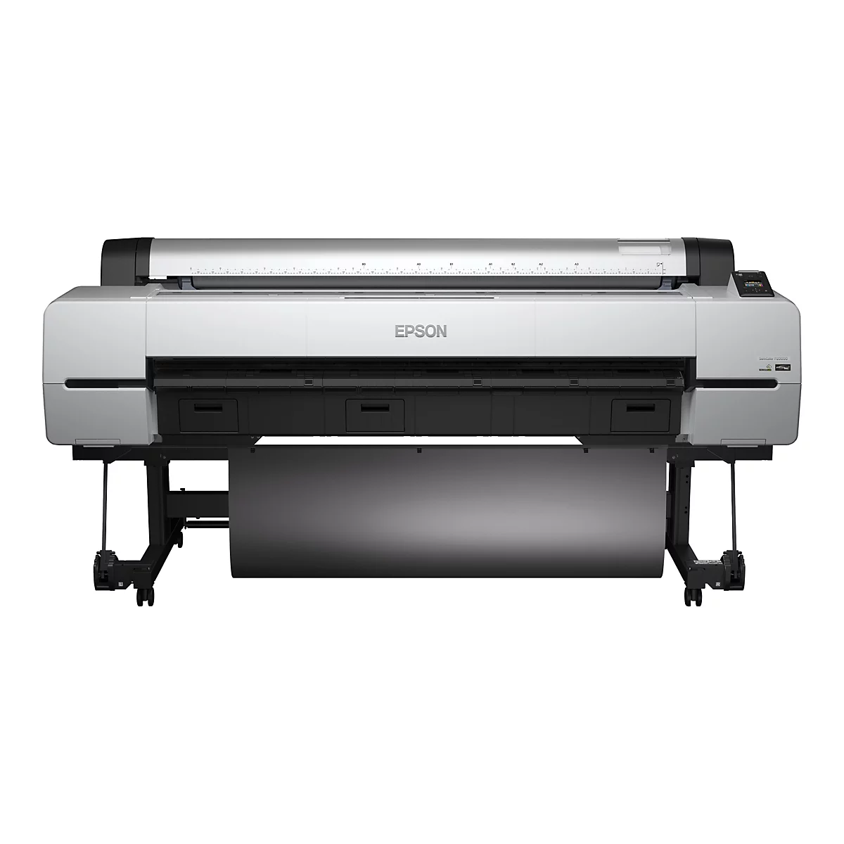 Großformatdrucker Epson SureColor P20000 in Silber und Schwarz vor weißem Hintergrund.