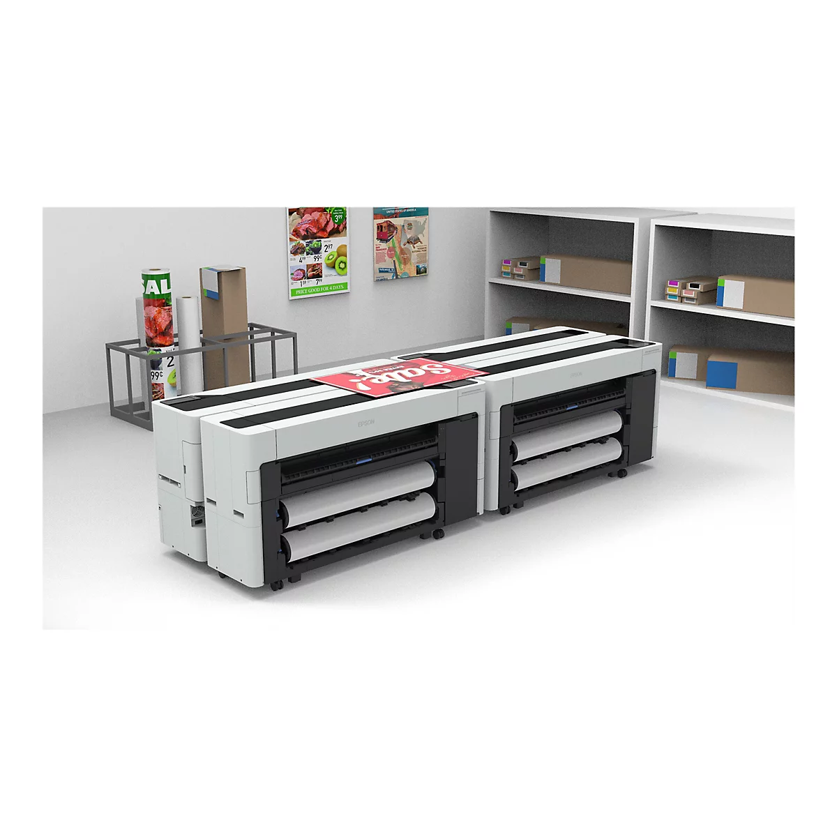 Epson SureColor SC-T3700D - 610 mm (24') Großformatdrucker - Farbe - Tintenstrahl - Rolle (61 cm) - 2400 x 1200 dpi