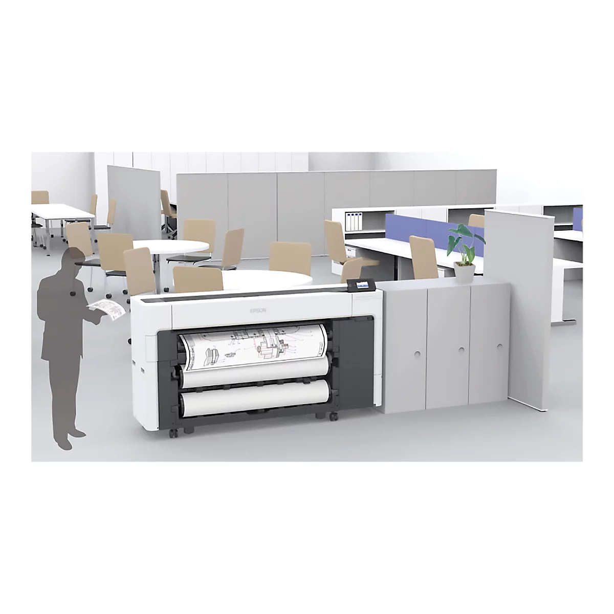Epson SureColor SC-T5700D - 914 mm (36') Großformatdrucker - Farbe - Tintenstrahl - Rolle (91,4 cm) - 2400 x 1200 dpi