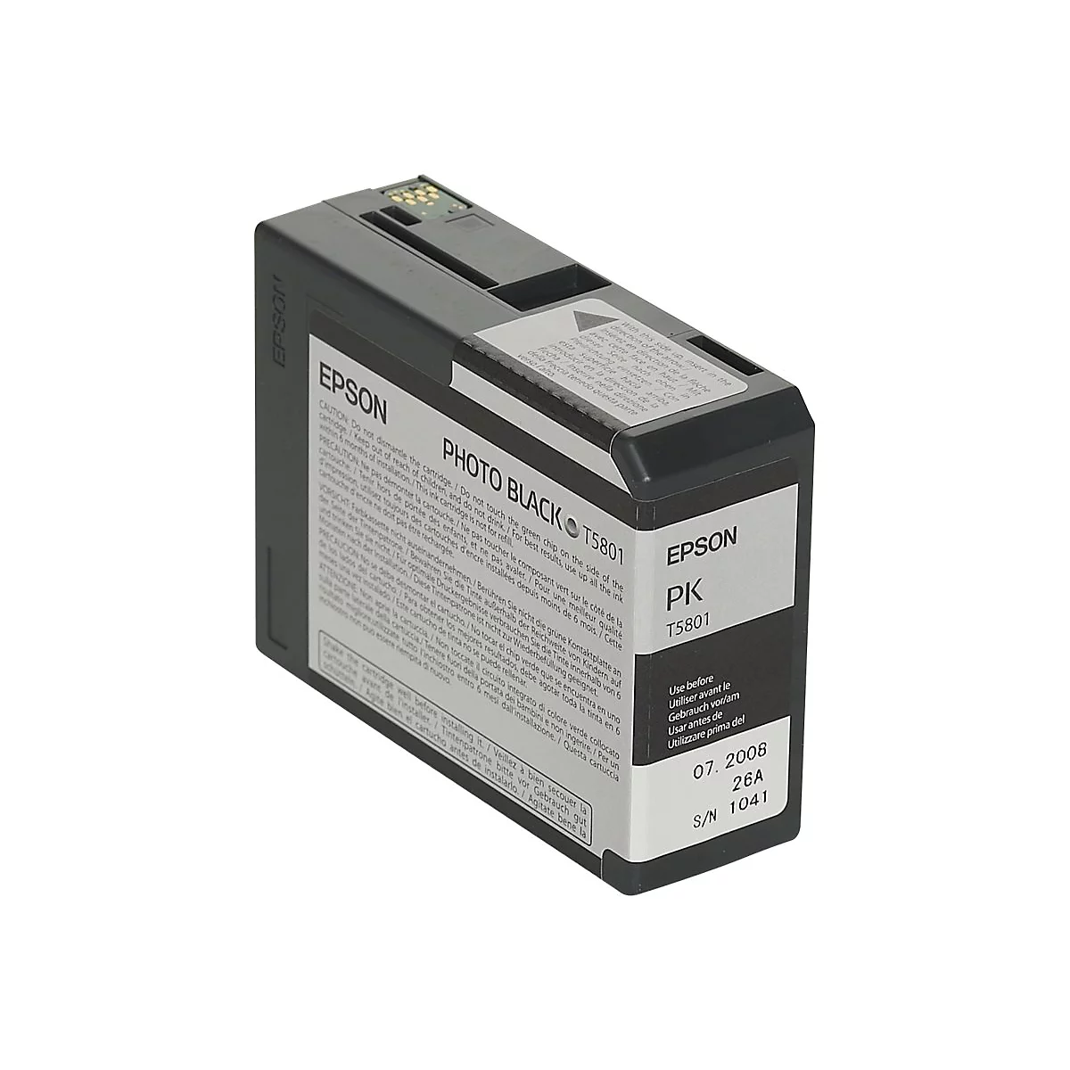 Epson T5801 - photo noire - original - cartouche d'encre