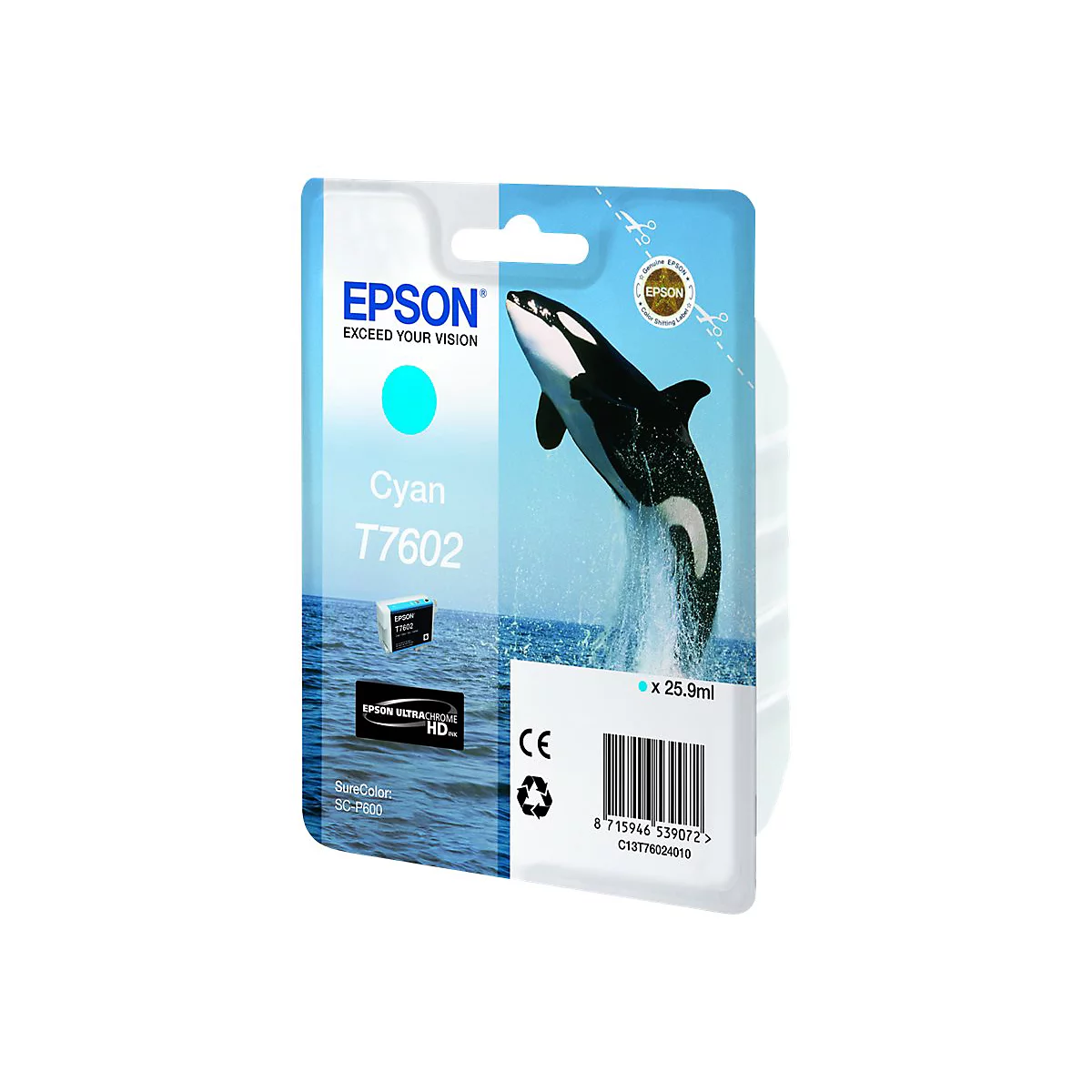 Epson T7602 - Cyan - original - Tintenpatrone