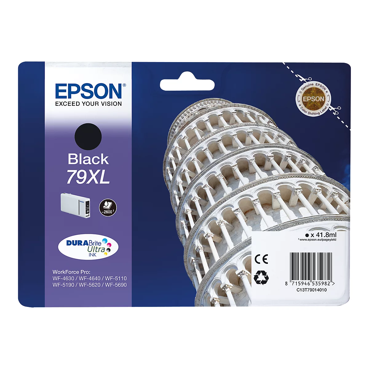 Epson Tintenpatrone C13T79014010 XL schwarz, original