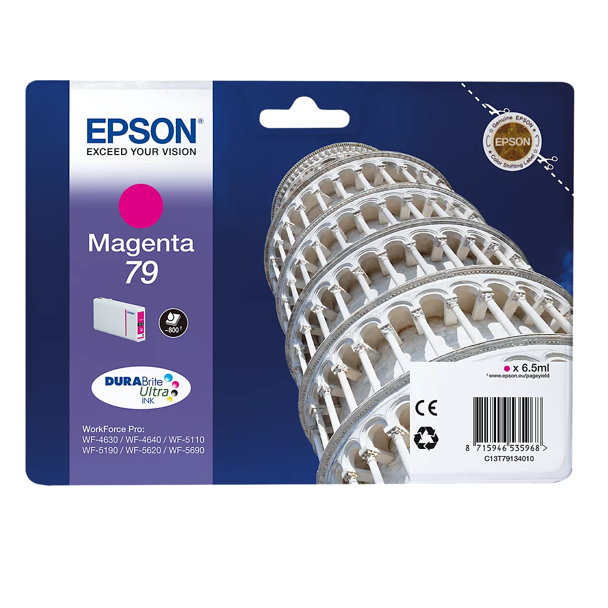 Epson Tintenpatrone C13T79134010 L, magenta, original