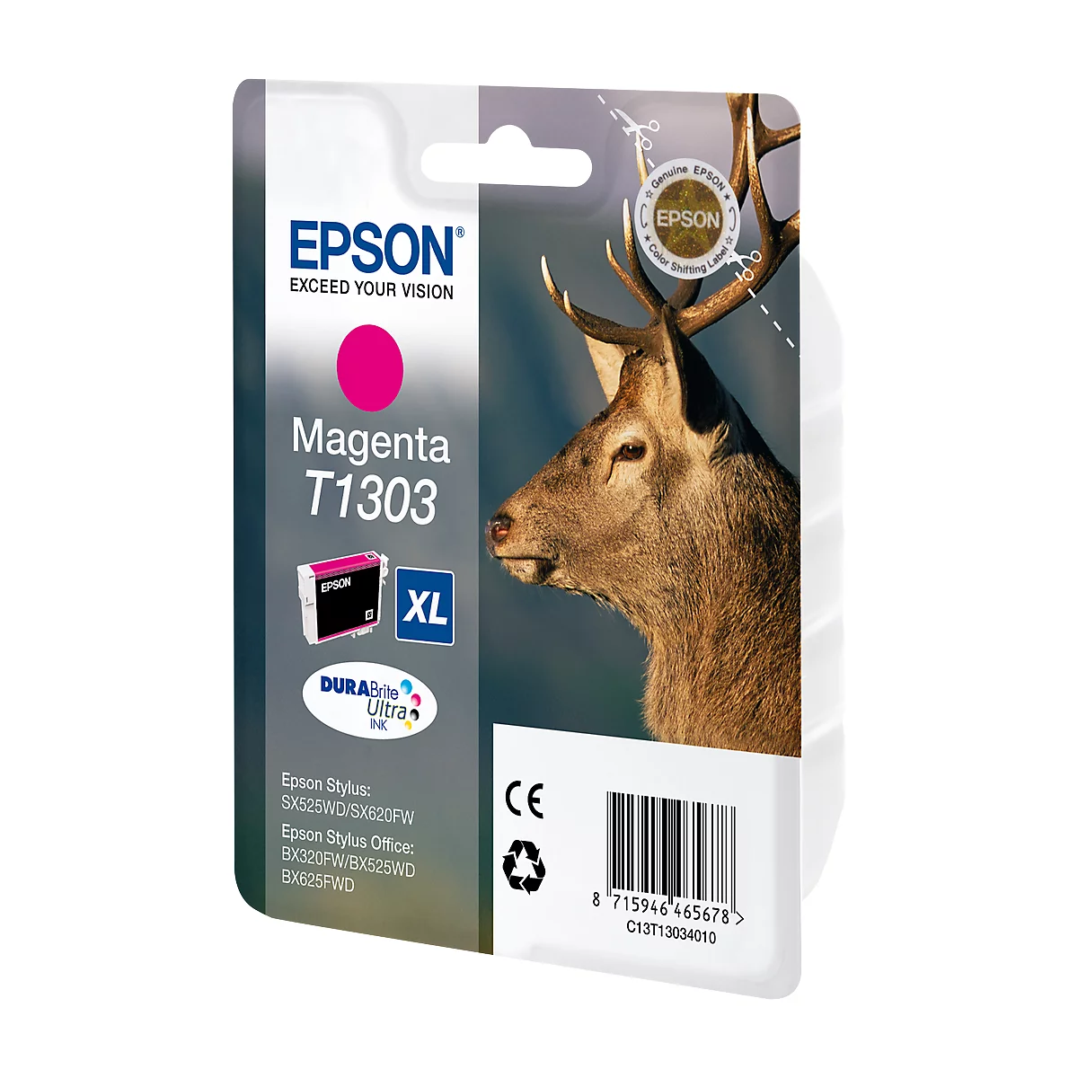 Epson Tintenpatrone T13034010 magenta, original