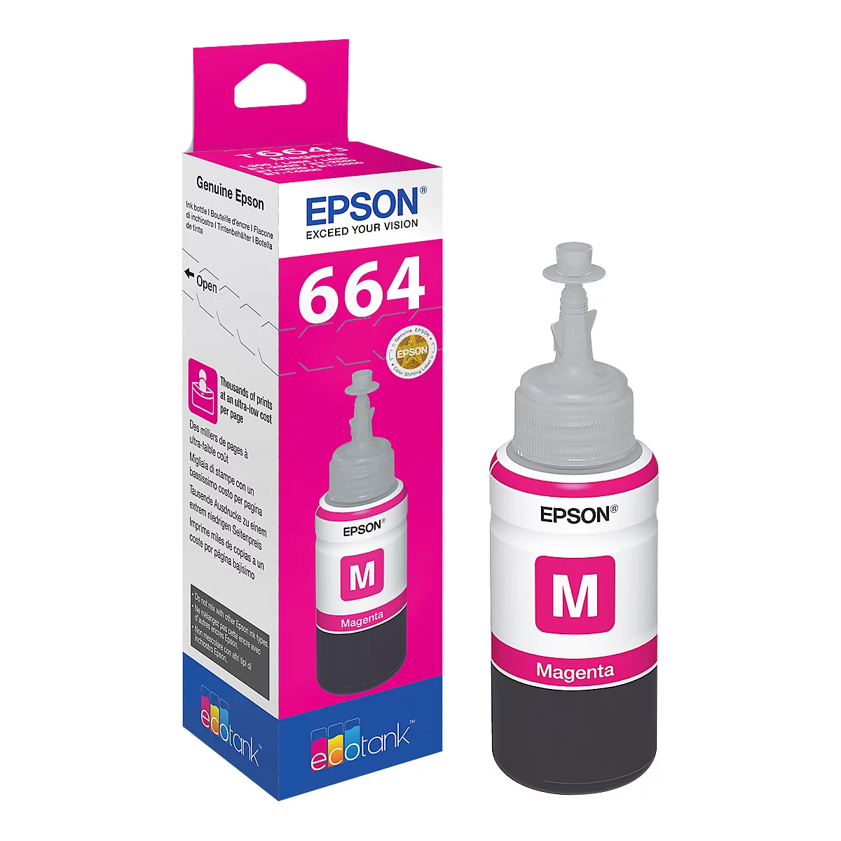 Epson Tintentank T6643 magenta, original