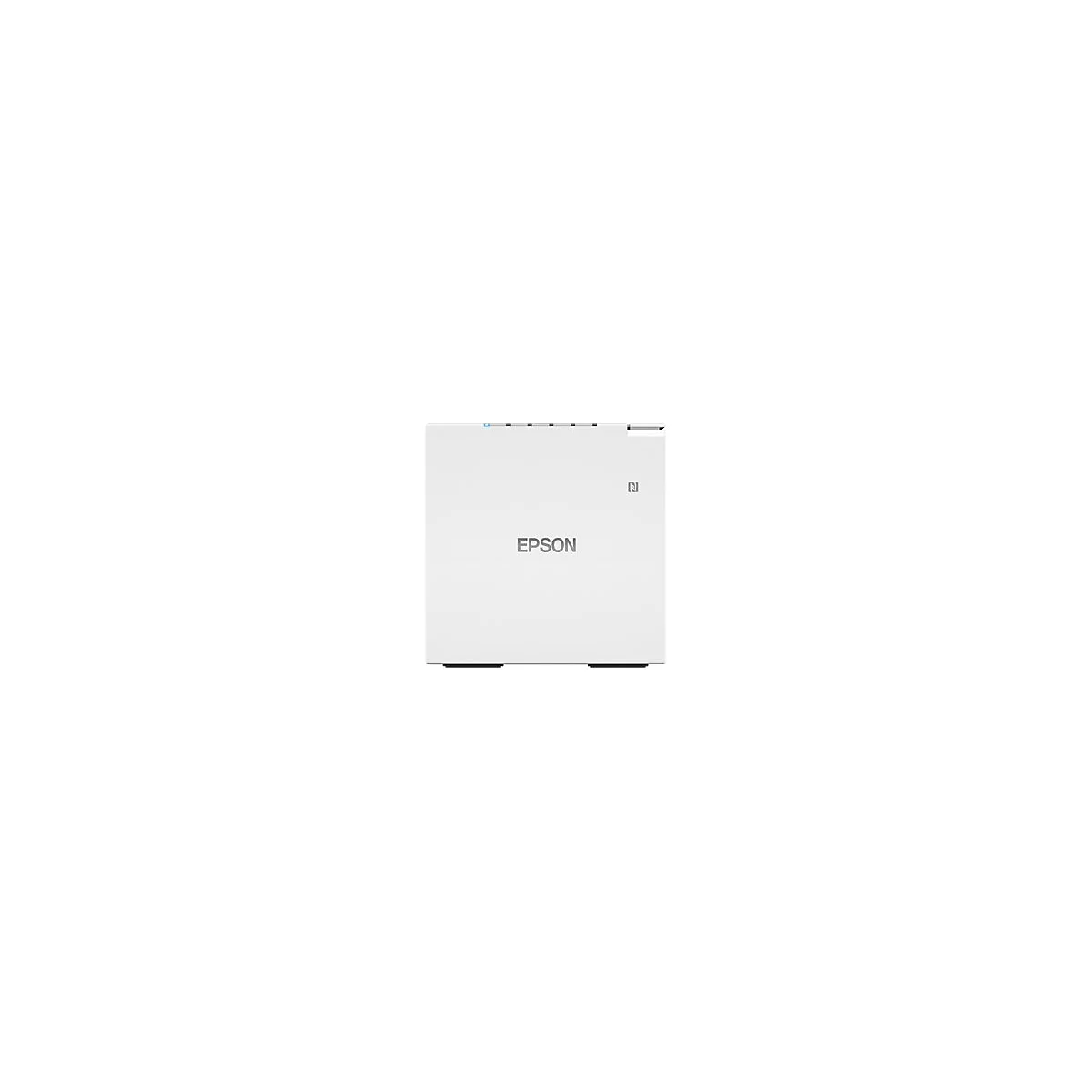 Weißes Epson-Gerät mit Logo, N-Symbol und Lichtleiste.