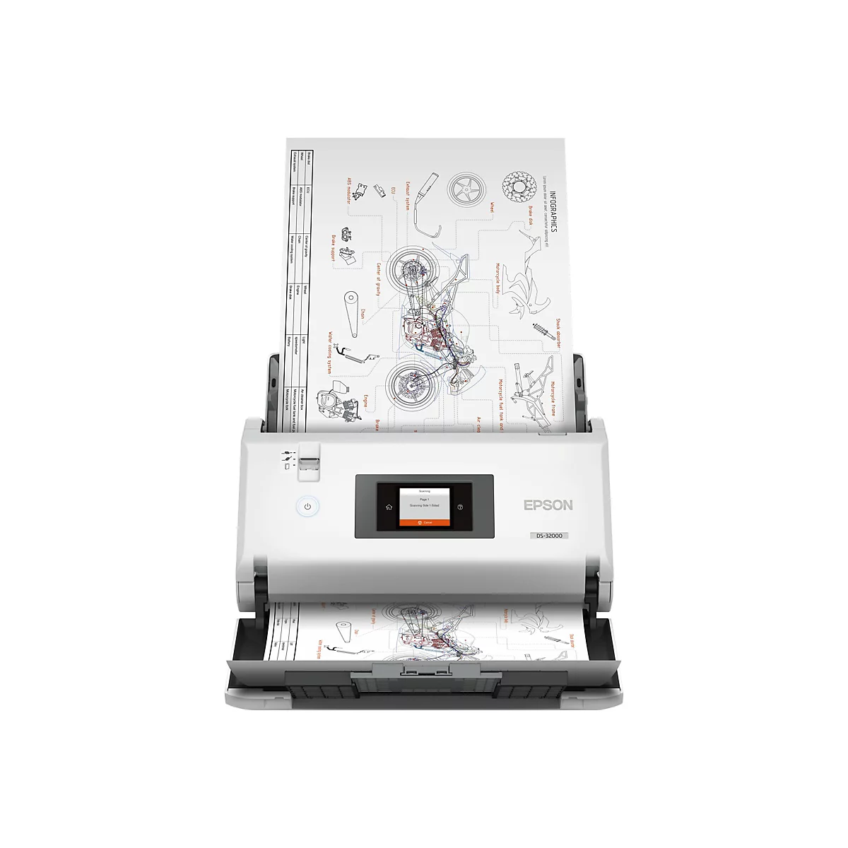 Epson WorkForce DS-32000 - Dokumentenscanner - Contact Image Sensor (CIS) - Duplex - A3 - 600 dpi x 600 dpi