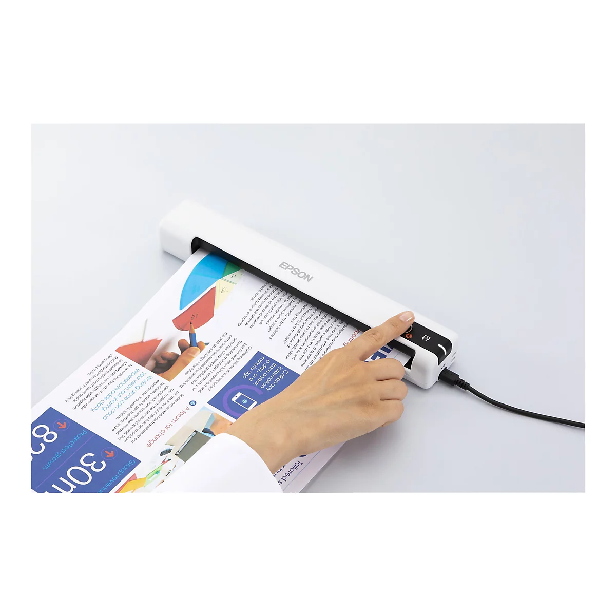 Epson WorkForce DS-70 - Einzelblatt-Scanner - tragbar - USB 2.0