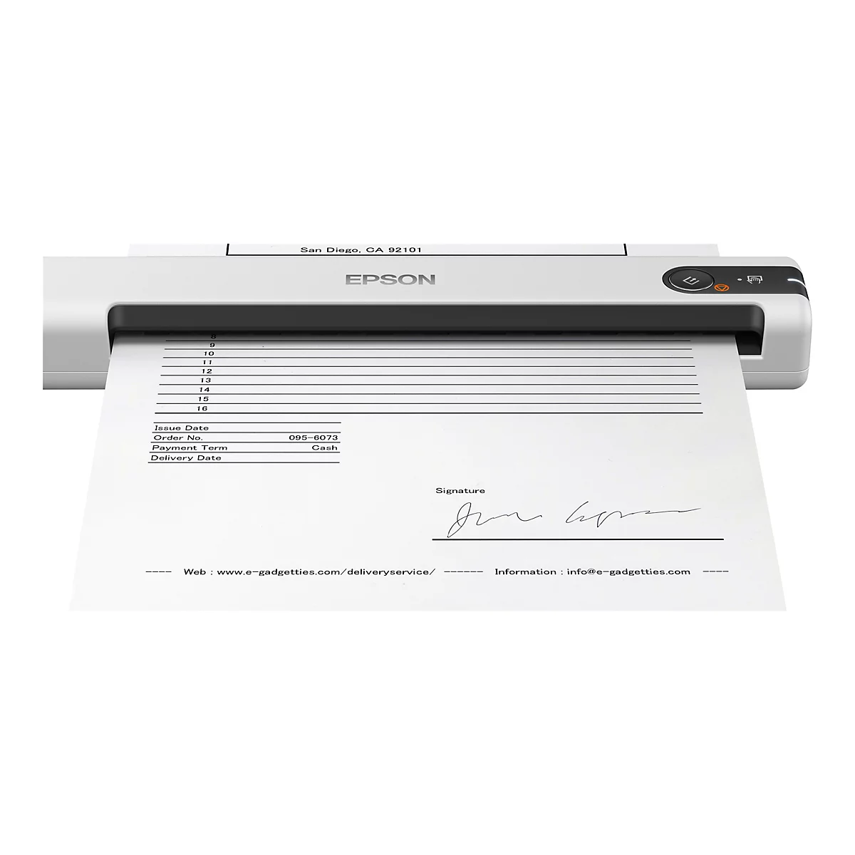 Epson WorkForce DS-70 - Einzelblatt-Scanner - tragbar - USB 2.0