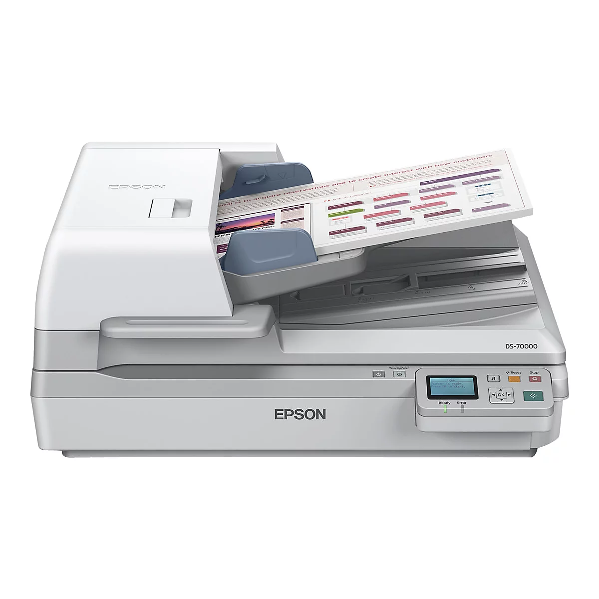 Epson WorkForce DS-70000N - Dokumentenscanner - Duplex - A3 - 600 dpi x 600 dpi - bis zu 70 Seiten/Min. (einfarbig) / bis zu 70 Seiten/Min. (Farbe)