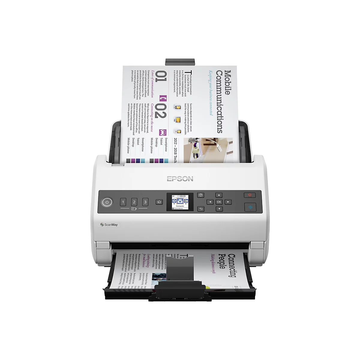 Epson WorkForce DS-730N - Dokumentenscanner - Desktop-Gerät - USB 2.0, Gigabit LAN