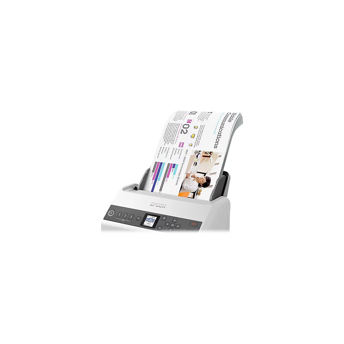 Epson WorkForce DS-730N - Dokumentenscanner - Desktop-Gerät - USB 2.0, Gigabit LAN