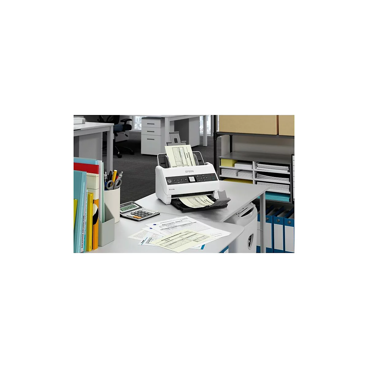 Epson WorkForce DS-730N - Dokumentenscanner - Desktop-Gerät - USB 2.0, Gigabit LAN